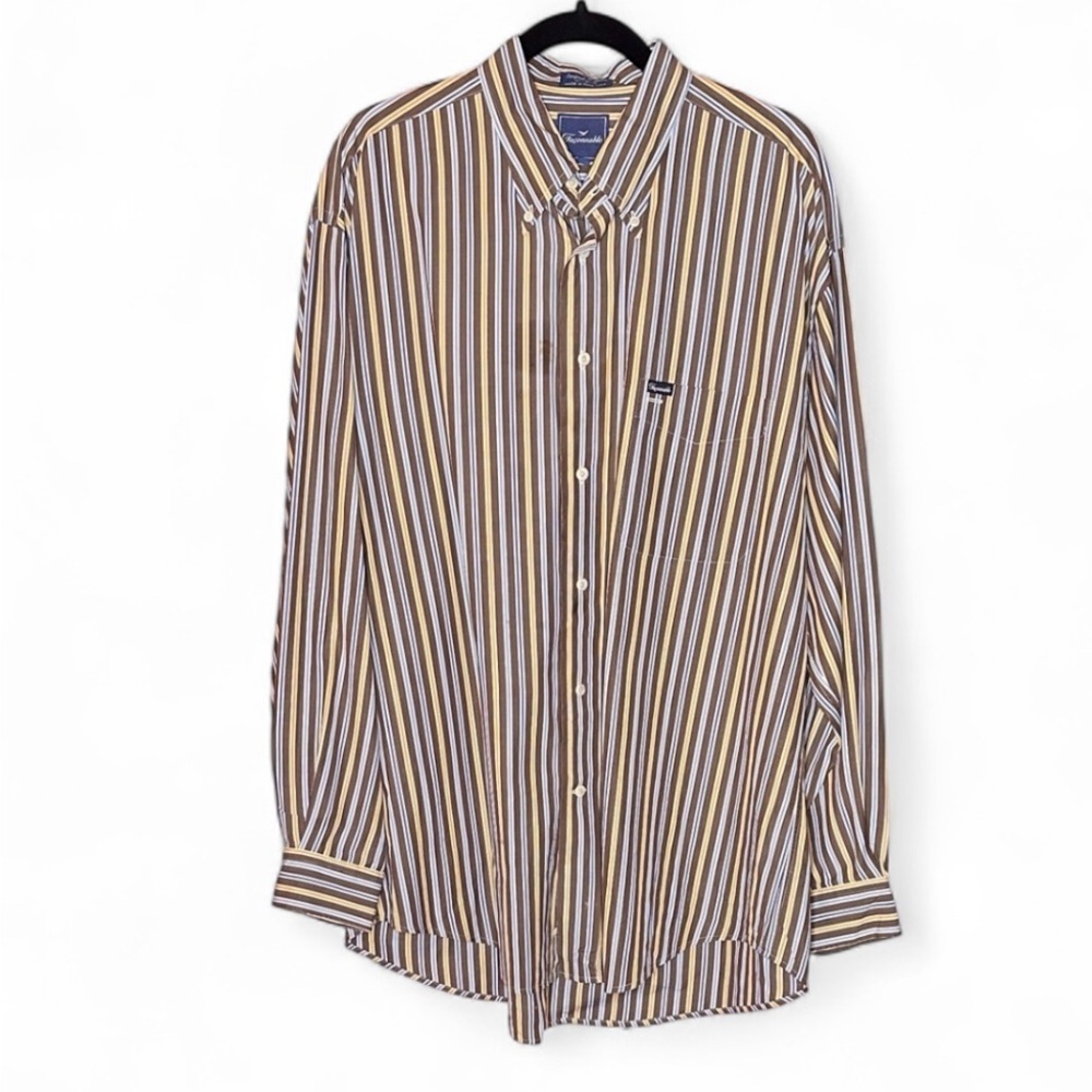 Faconnable Multicolor Striped Button-Down Shirt - image 1